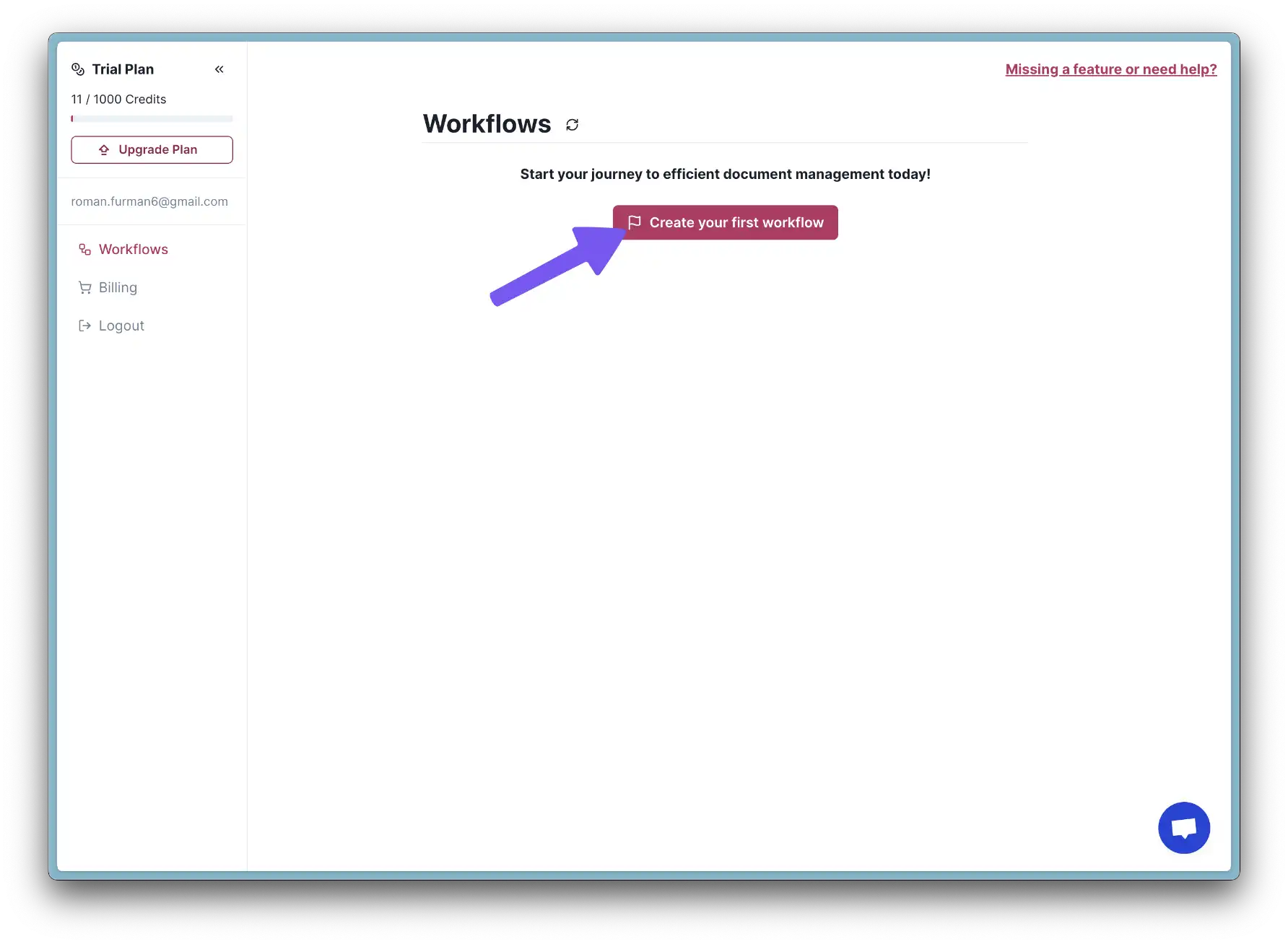 DocsParse workflow creation