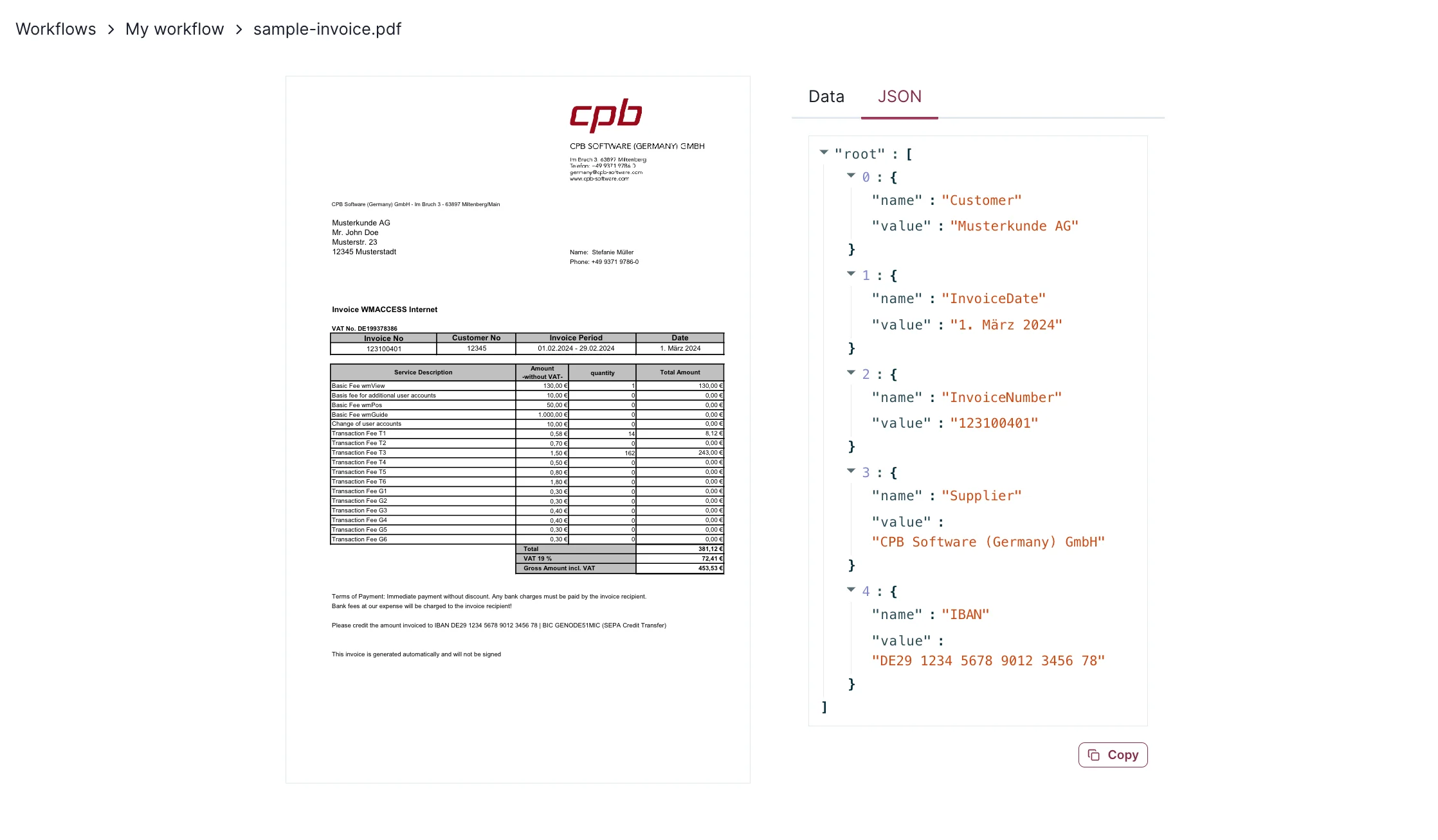 DocsParse AI document processing visualization